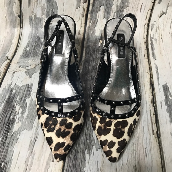 Calf hair leather sling backs - Picture 2 of 5